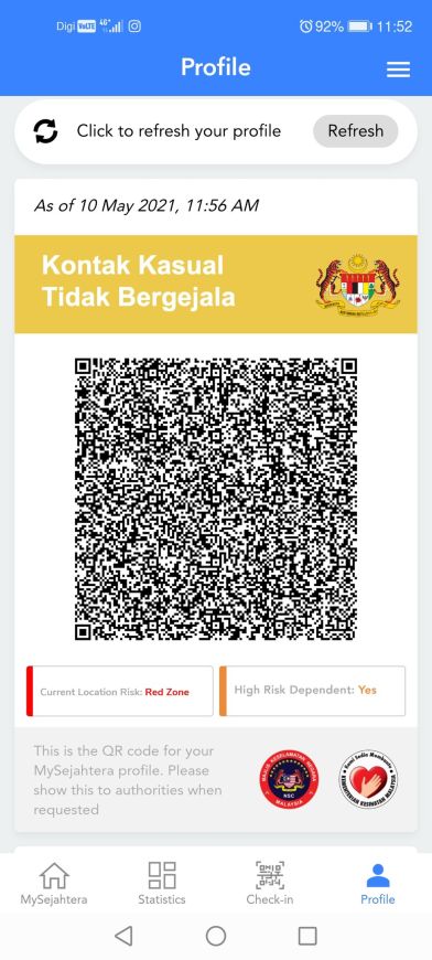 MySejahtera状态出现黄色“Kontak Kasual Tidak Bergejala”?你应该这样做! 2 注意了!】MySejahtera出现这3种状态不能接种疫苗!记得帮爸妈查看! | 88razzi